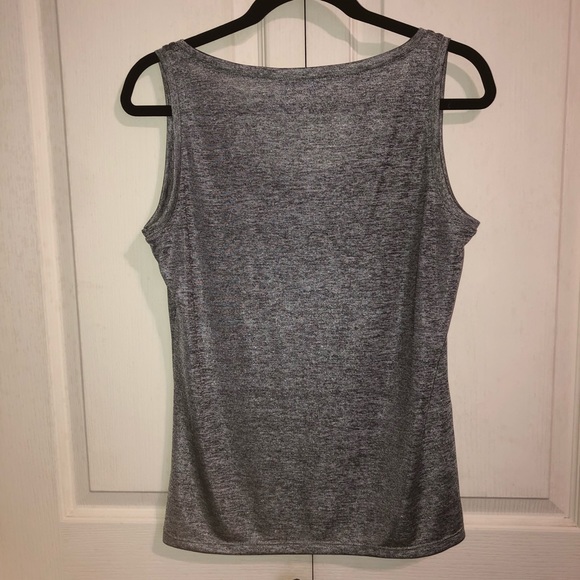 Peter Nygard Silver Gray Sleeveless Top - Picture 4 of 5